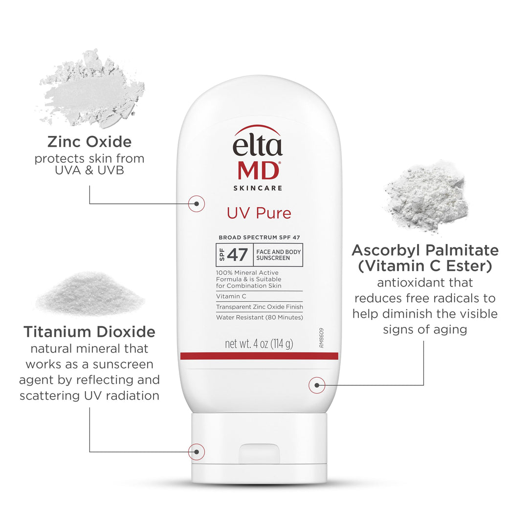 EltaMD UV Pure Sunscreen, SPF 47, 4 oz