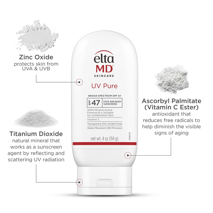 EltaMD UV Pure Sunscreen, SPF 47, 4 oz