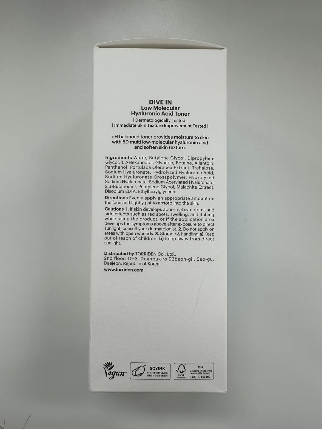 Torriden Dive In Toner, 300 ml