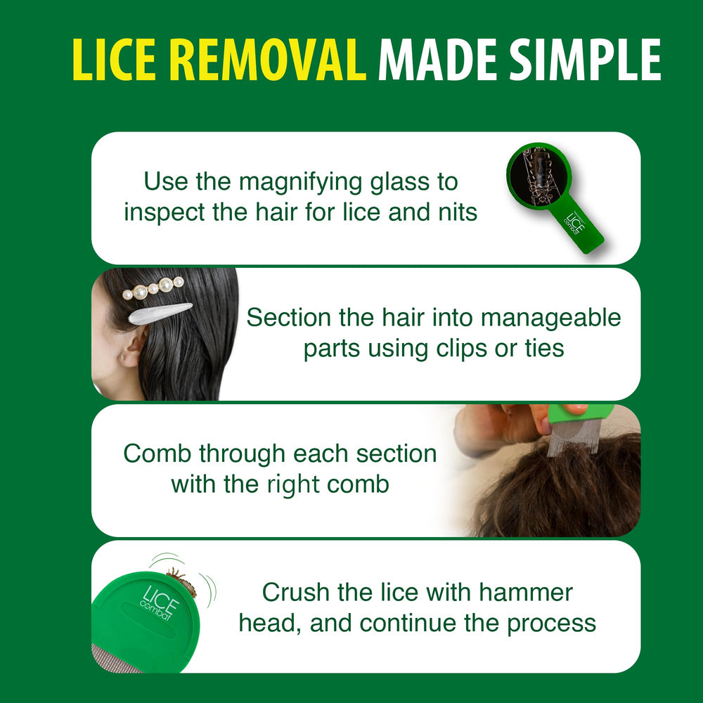 NatulabUSA Lice Combs, Set of 2, 2 Count