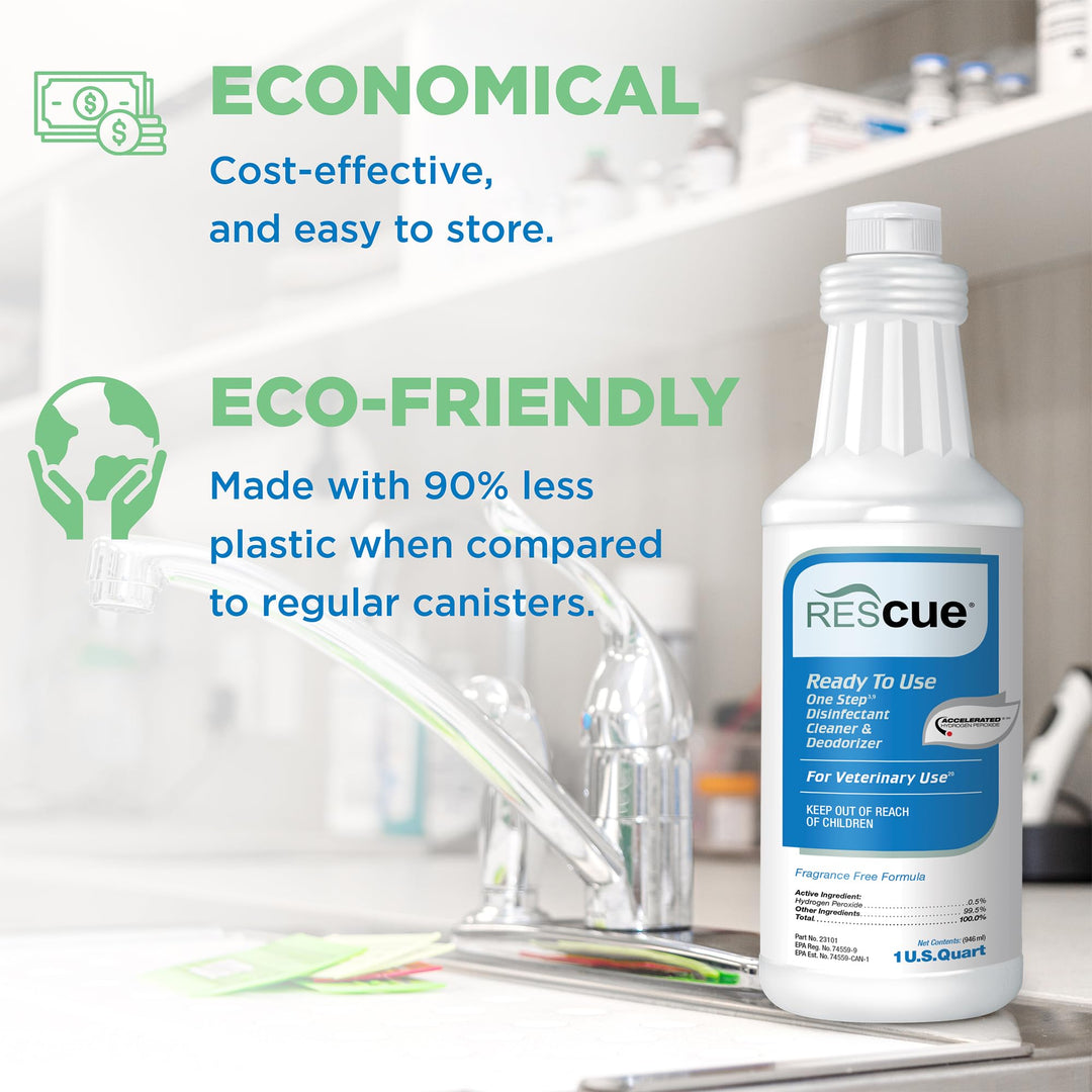 REScue One-Step Ready-to-Use Disinfectant Cleaner And Deodorizer, 32 oz