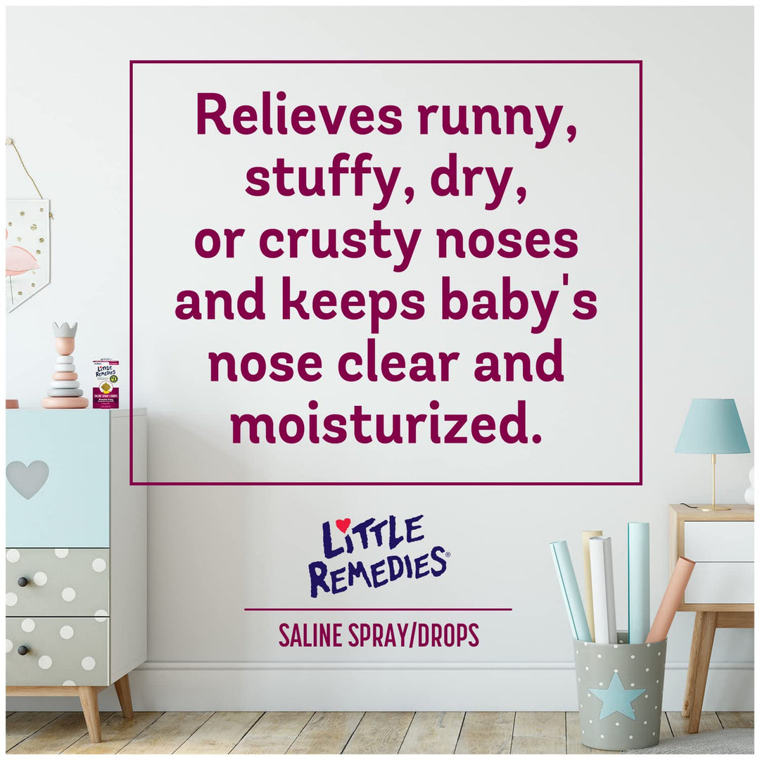 Little Remedies Noses Saline Spray Drops, 1 oz