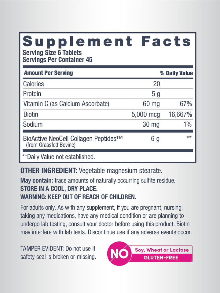 NeoCell Advanced Collagen Peptides, 6000 mg, 270 Count