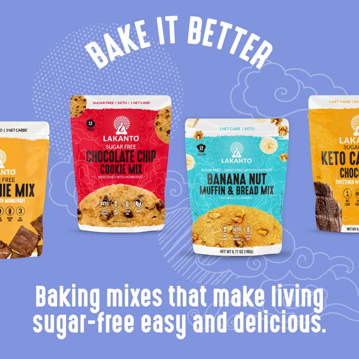 Lakanto Blueberry Muffin Mix, Sugar Free, Gluten Free, 12 Count