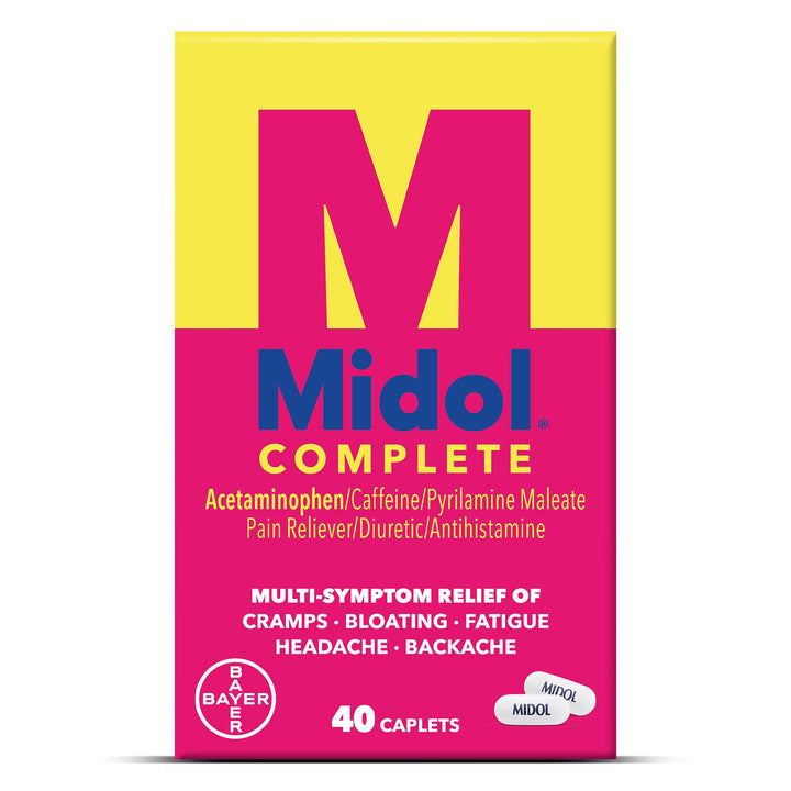 Midol Complete Multi-Symptom Relief Caplets, 40 Count