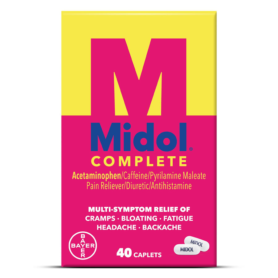Midol Complete Multi-Symptom Relief Caplets, 40 Count