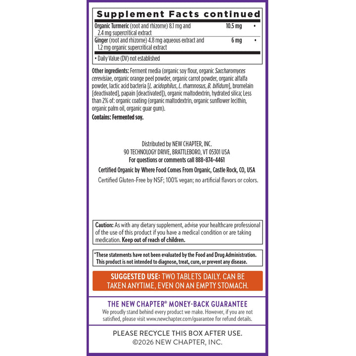 New Chapter Multi-Vitamin Dietary Supplement, 120 Count