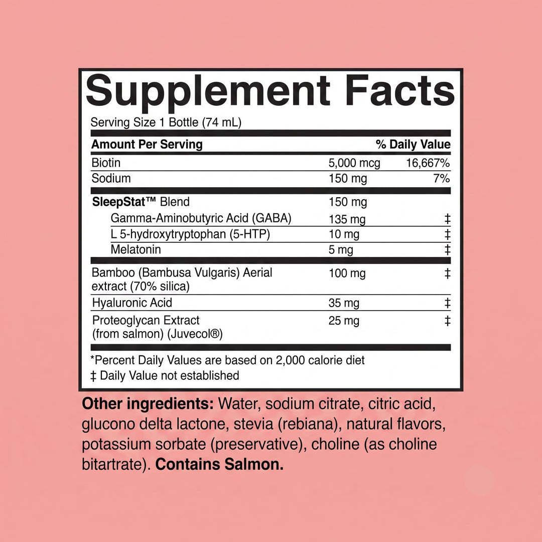 Dream Water Sleep Aid Drink Supplement, Zen Tonic, 5 mg, 2.5 fl oz, 12 Count