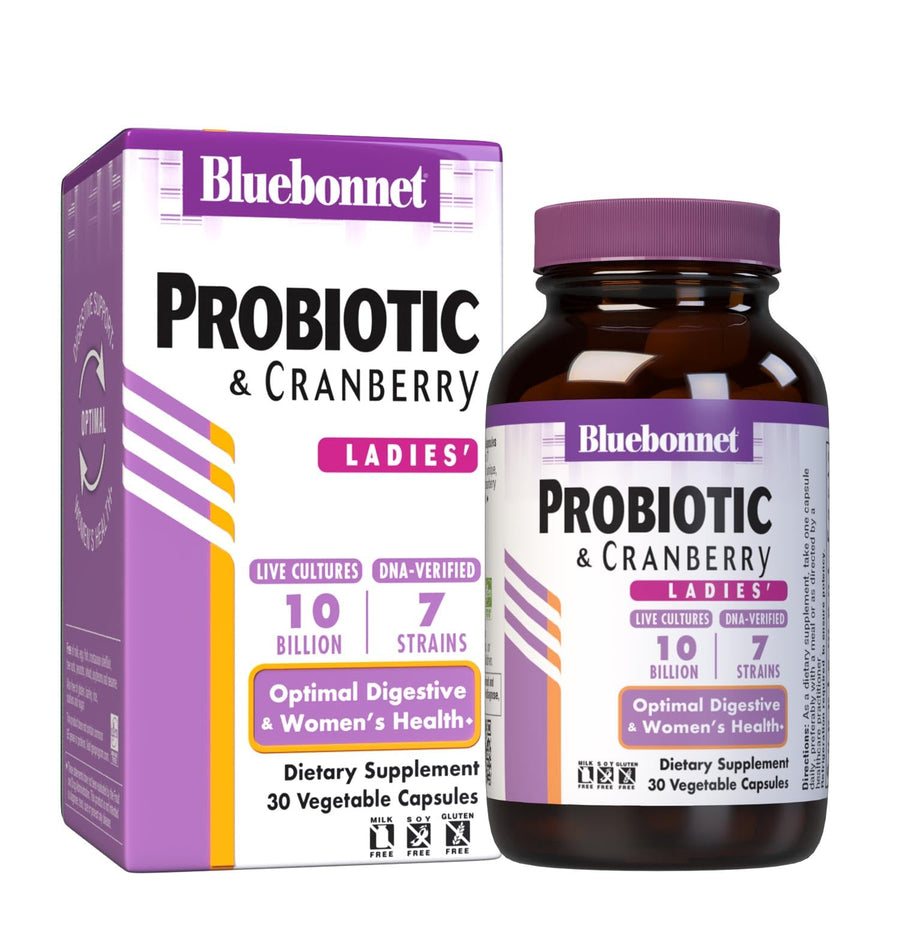 BlueBonnet Ladies' Probiotic and Cranberry, 10 Billion CFU, 30 Count