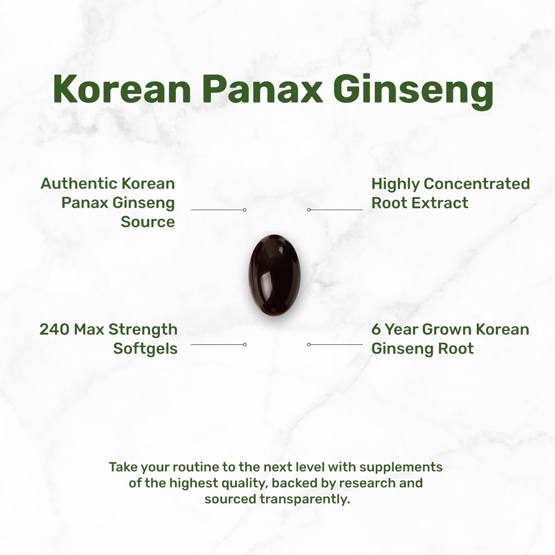 DEAL SUPPLEMENT Korean Red Panax Ginseng Root Extract, 7,500 mg, 240 Count
