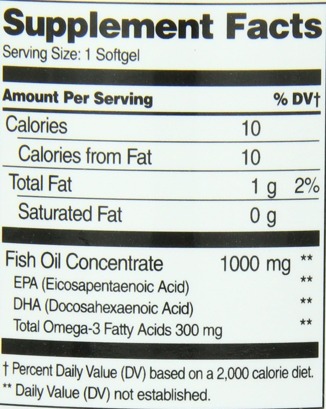 21st Century Fish Oil, 1000 mg, 180 Count