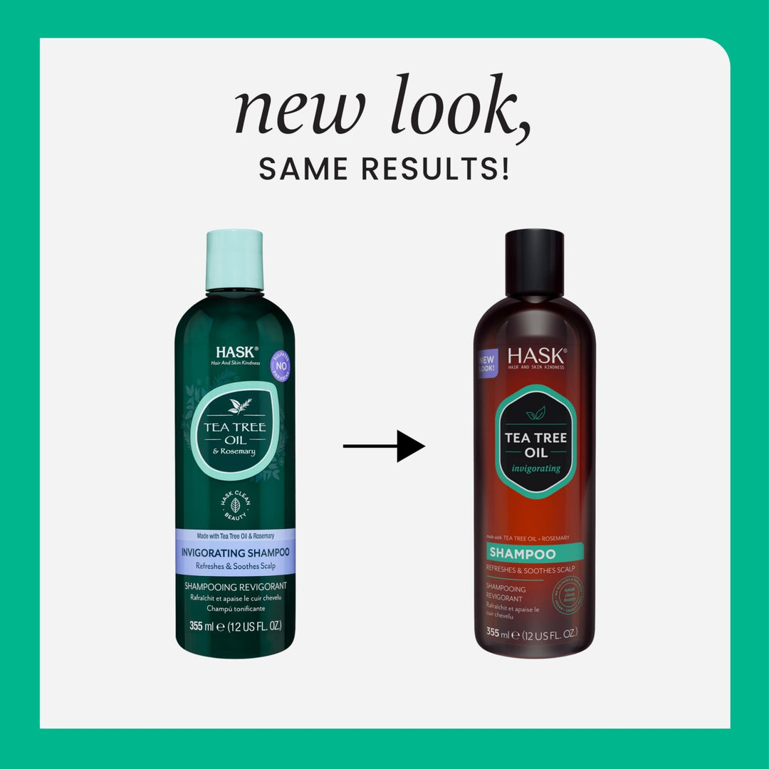 Hask Tea Tree Oil & Rosemary Shampoo, 355 ml