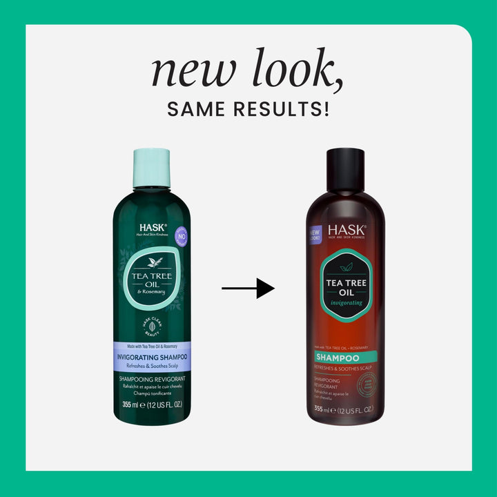 Hask Tea Tree Oil & Rosemary Shampoo, 355 ml