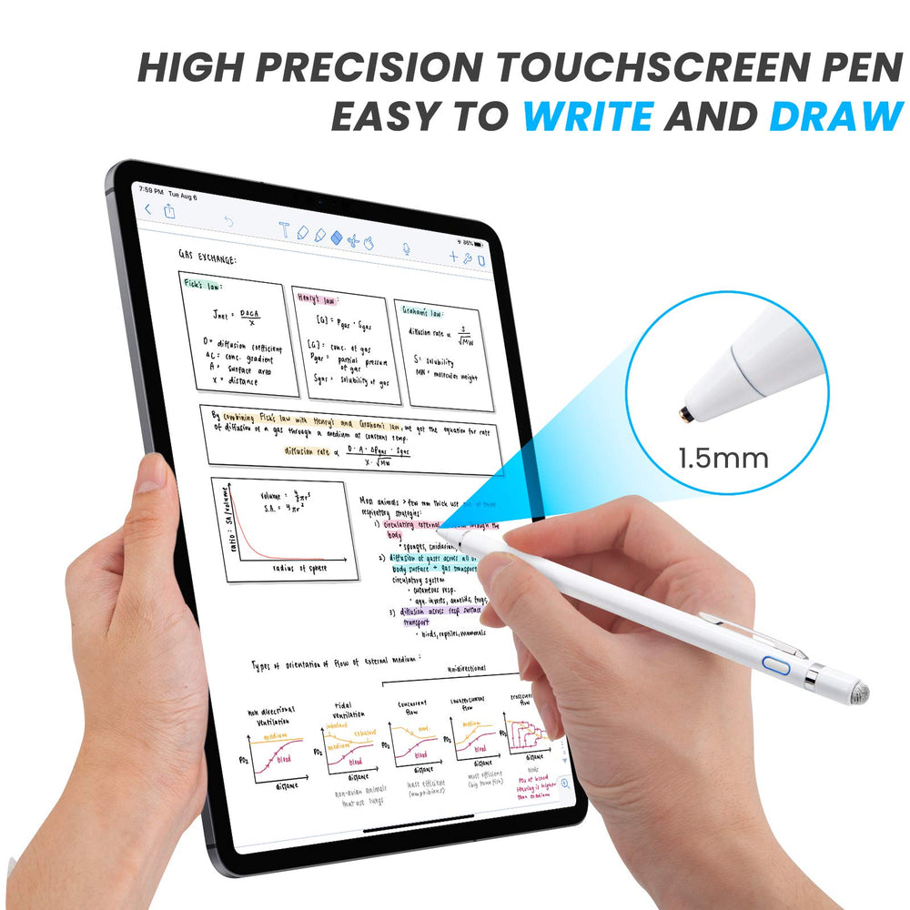 EDIVIA Stylus Pen For Amazon Fire HD 8 Plus, White