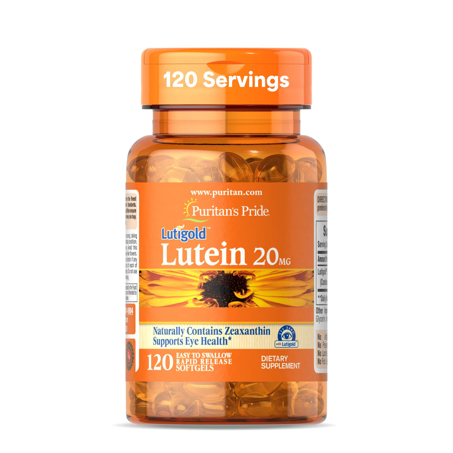Puritan's Pride Lutein With Zeaxanthin Softgels, 20 mg, 120 Count