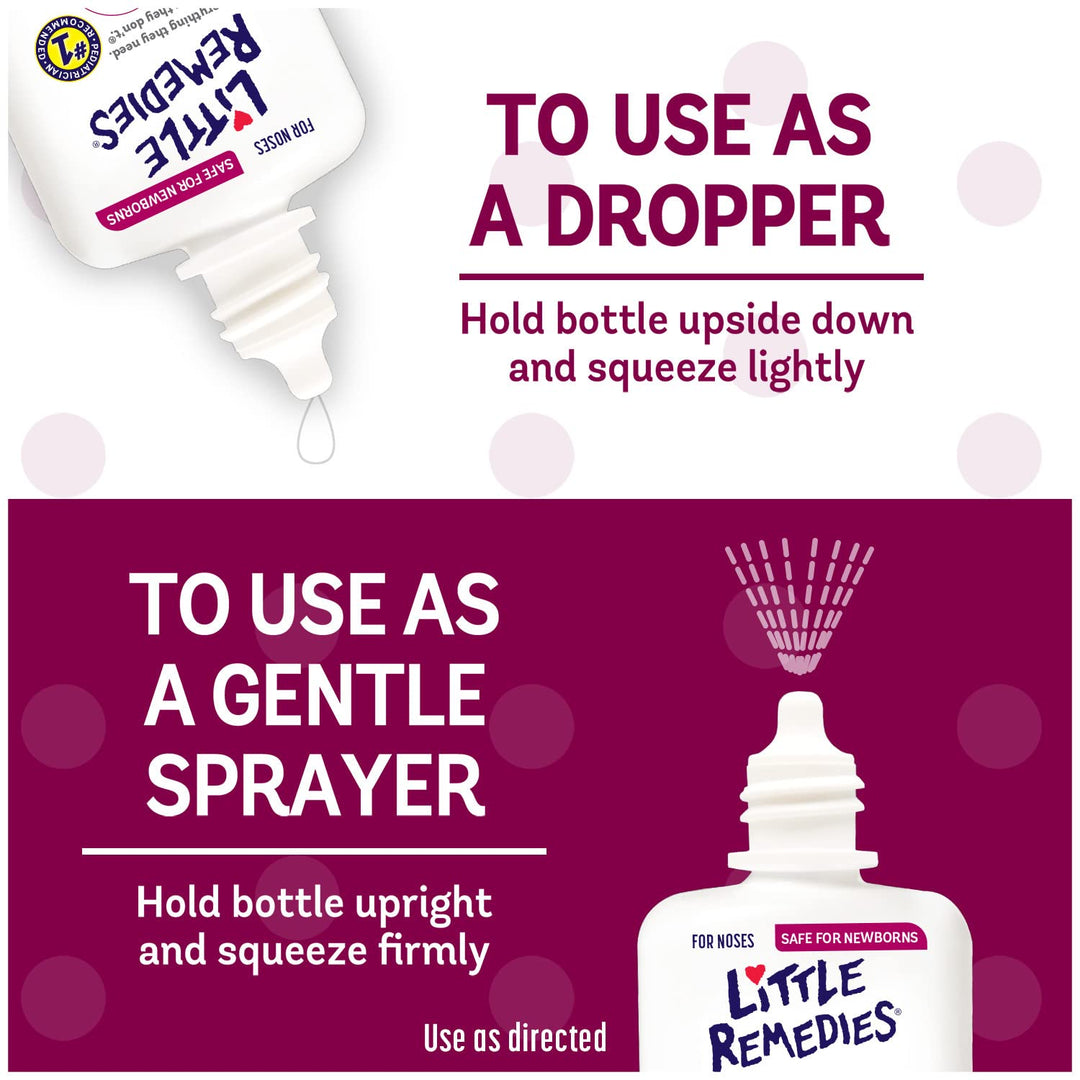 Little Remedies Noses Saline Spray Drops, 1 oz
