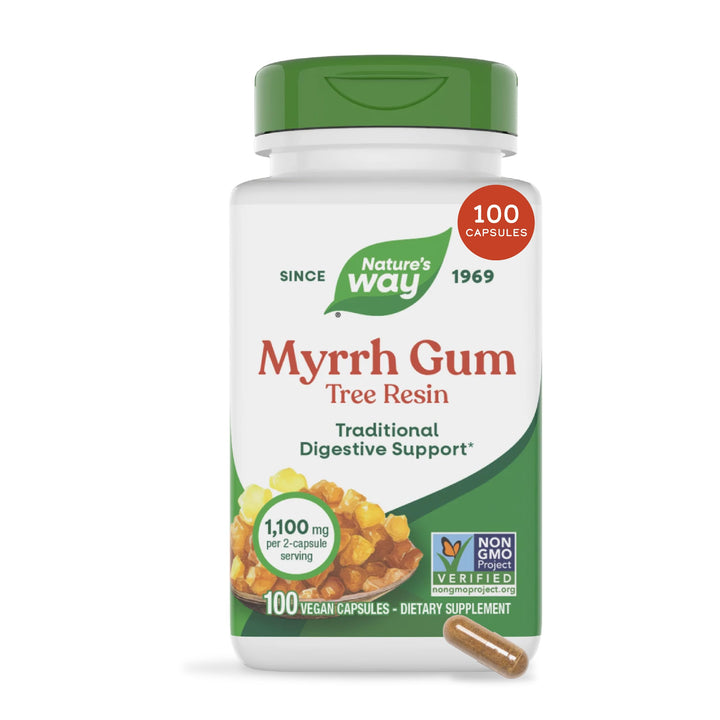 Nature's Way Myrrh Gum Tree Resin, 550 mg, 100 Count