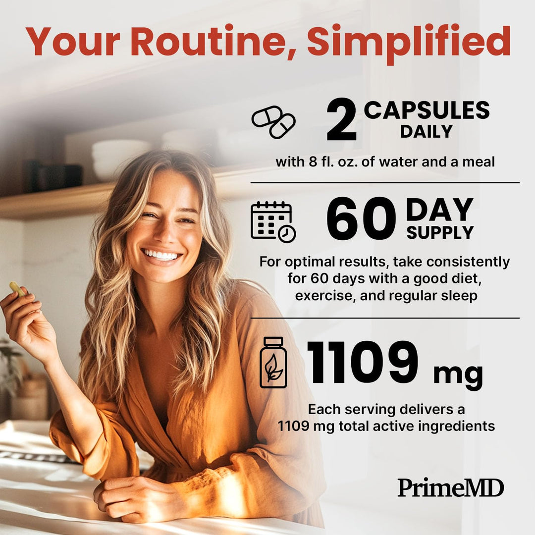 PrimeMD Berberine Supplement With Ceylon Cinnamon, 1500 mg, 120 Count
