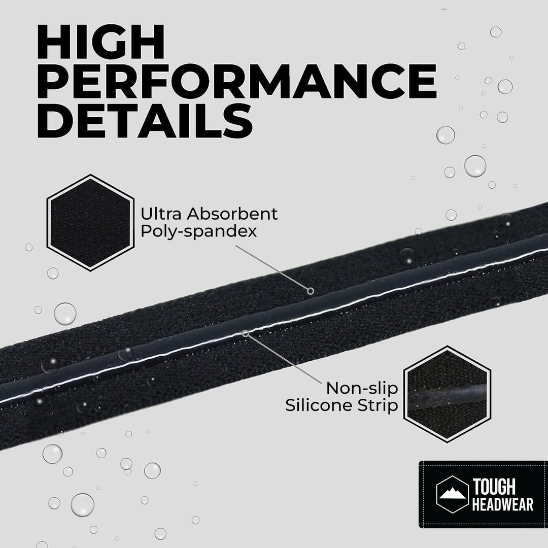 Tough Headwear Thin Elastic Headbands