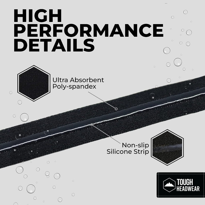 Tough Headwear Thin Elastic Headbands