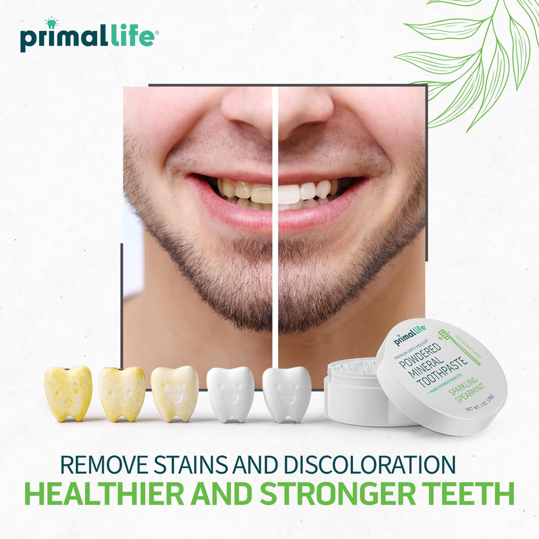 Primal Life Organics Dirty Mouth Toothpowder, Spearmint, 1 oz