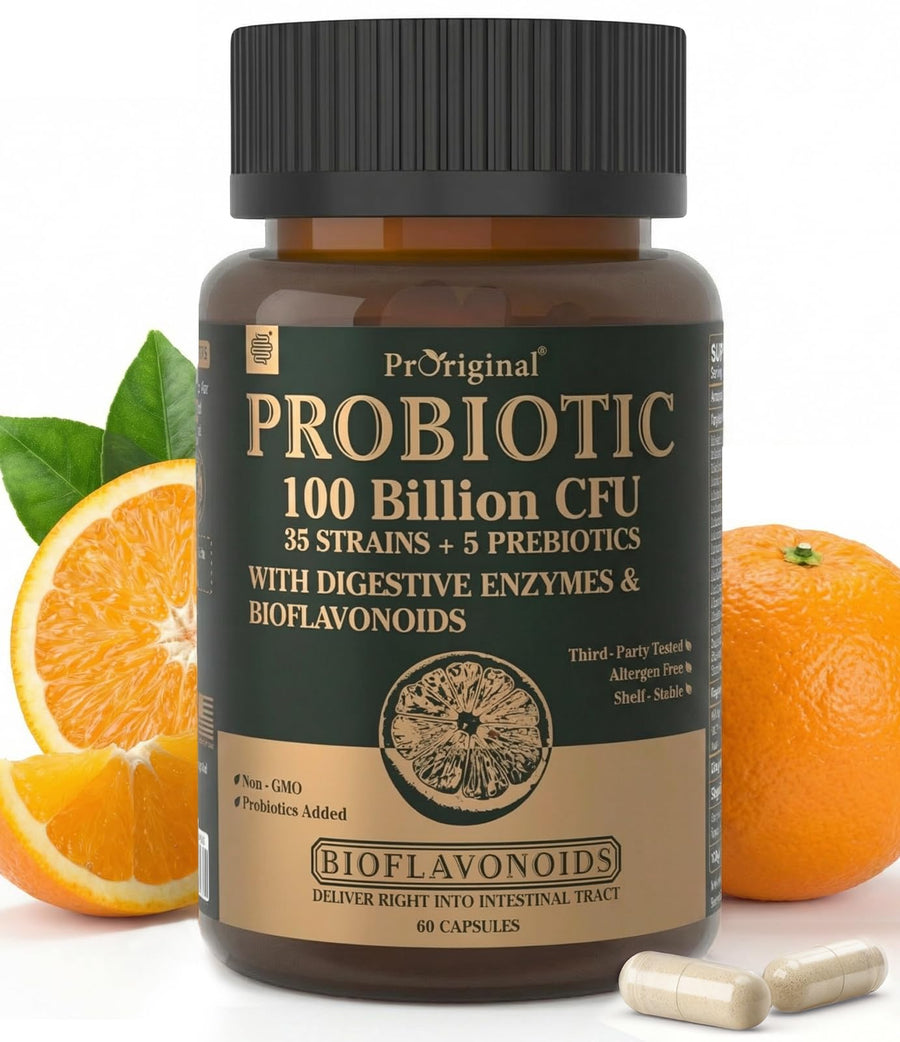 Proriginal Probiotics With Prebiotics, 100 Billion CFU, 60 Count