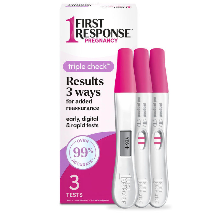 First Response Triple Check Pregnancy Test, 3 Count