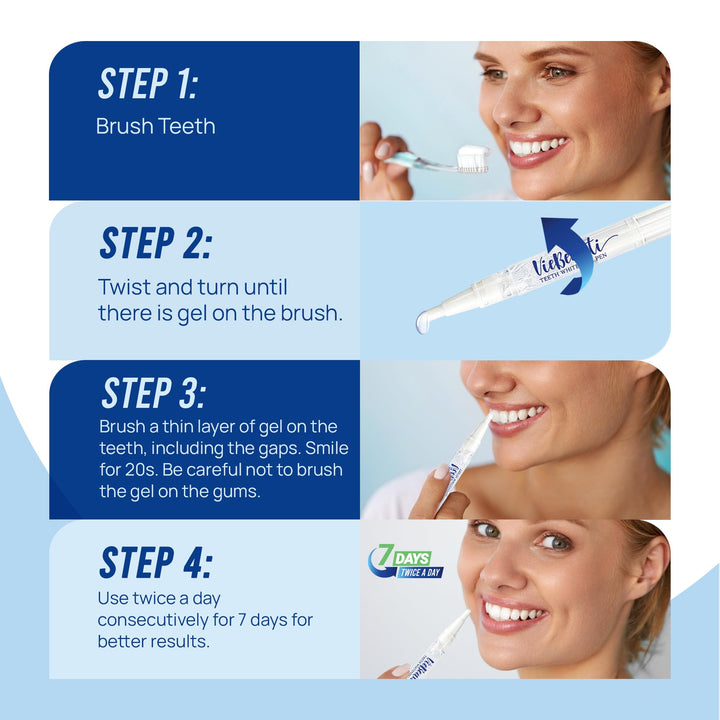 VieBeauti Teeth Whitening Pen, 3 Count