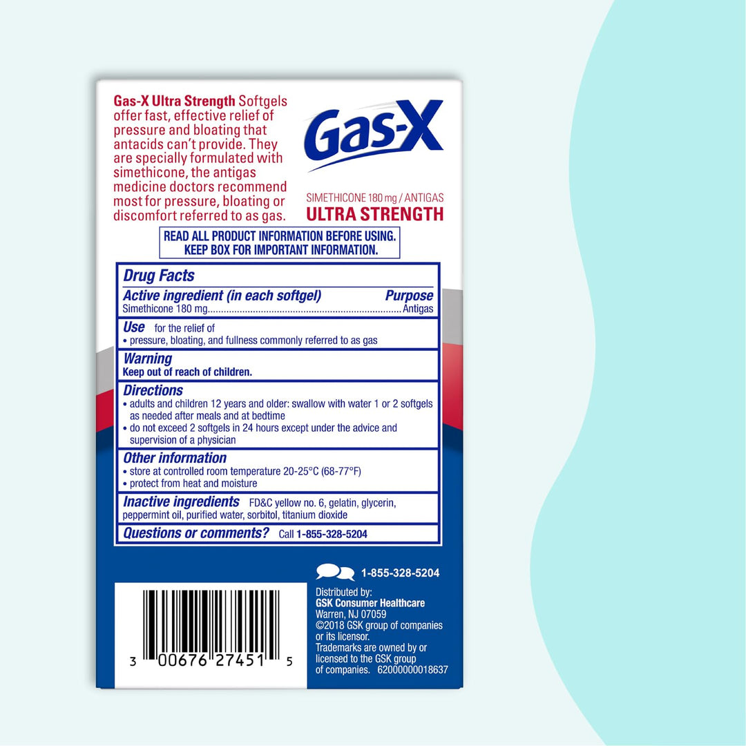 Gas-X Extra Strength Softgels, 50 Count