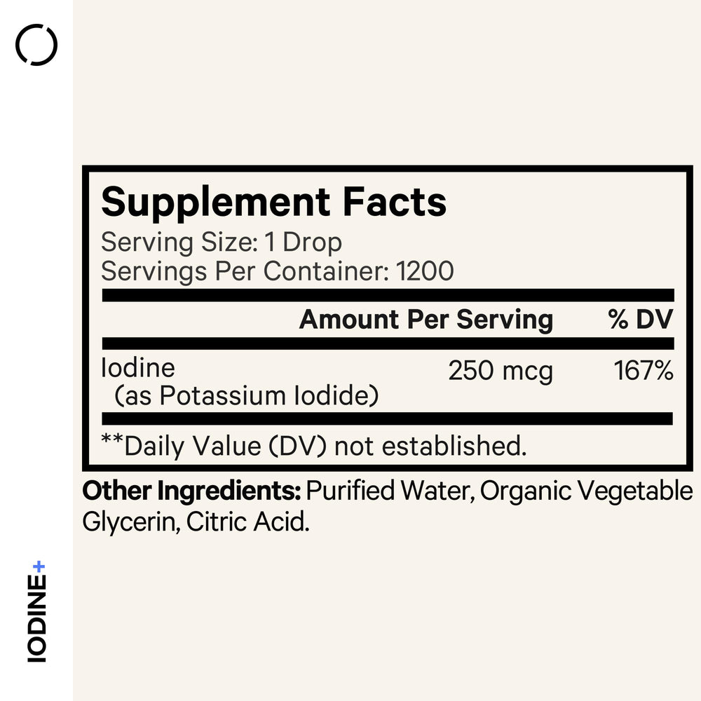 Codeage Organic Iodine Drops, 1950 mcg, 2 fl oz