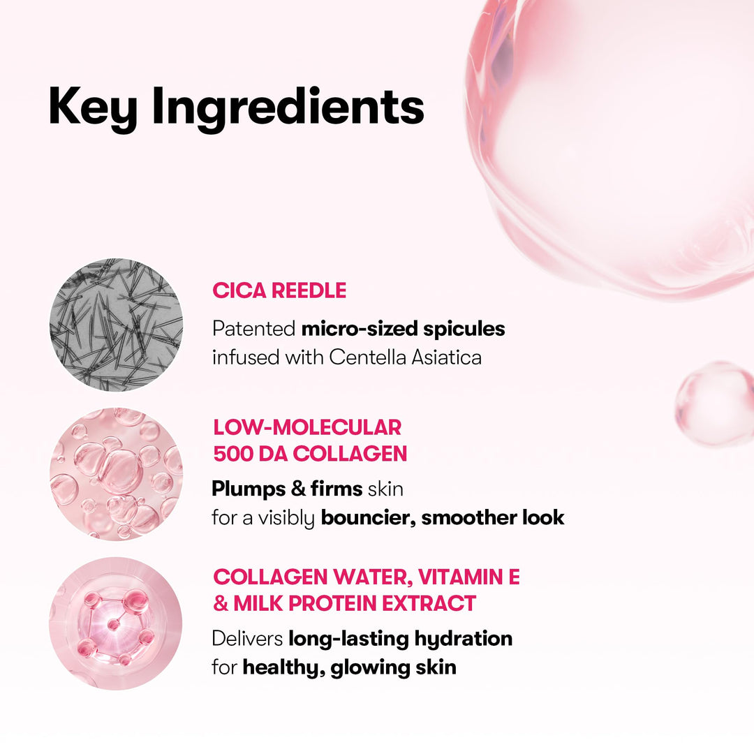 VT COSMETICS Pink Reedle Shot 100 Collagen Serum, 1.69 fl oz
