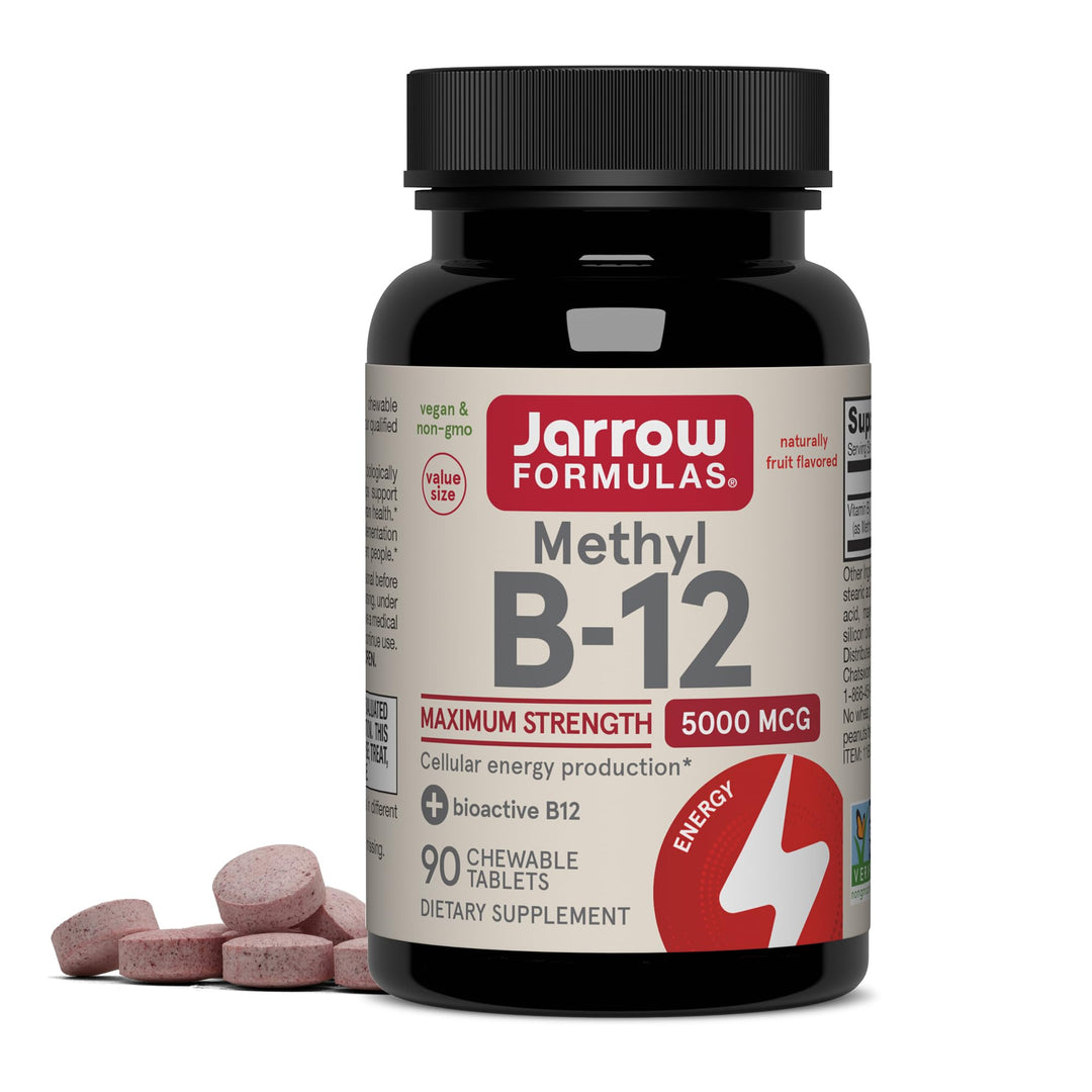 Jarrow Formulas Methyl Vitamin B-12, 5000 mcg, 90 Count