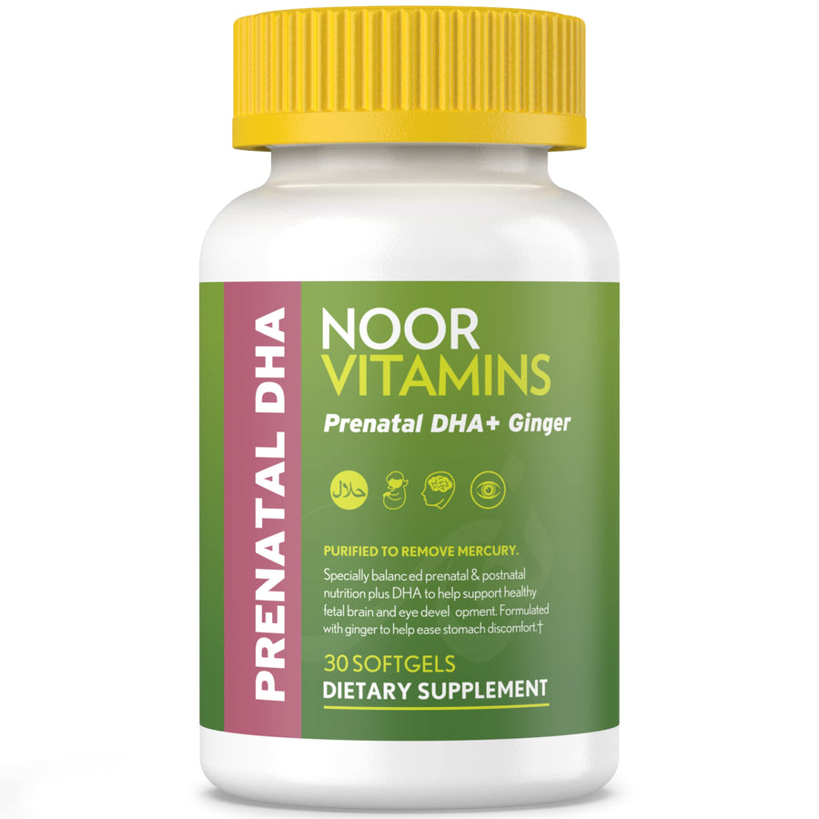 Noor Vitamins Prenatal Vitamins With DHA, 1 Month Supply