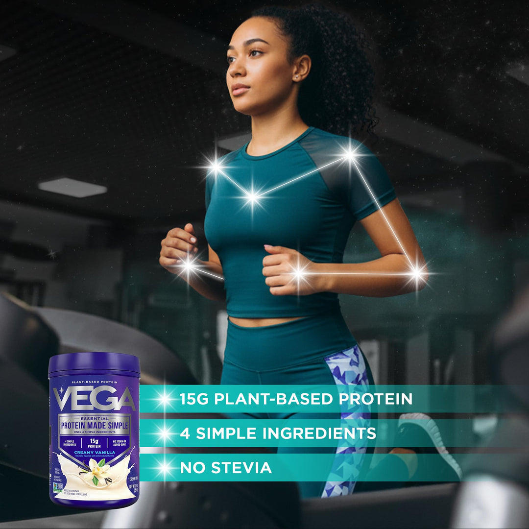Vega Protein Made Simple Plant-Based Protein Powder, Vanilla, 9.2 oz