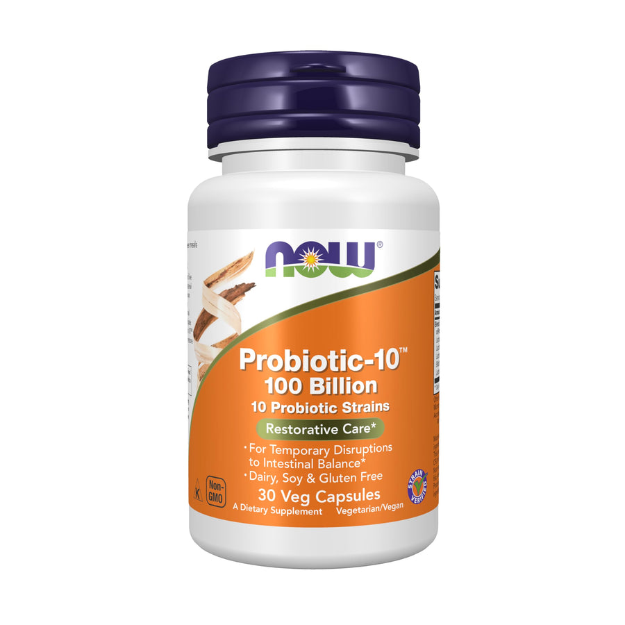 NOW Probiotic-10 100 Billion, 30 Count