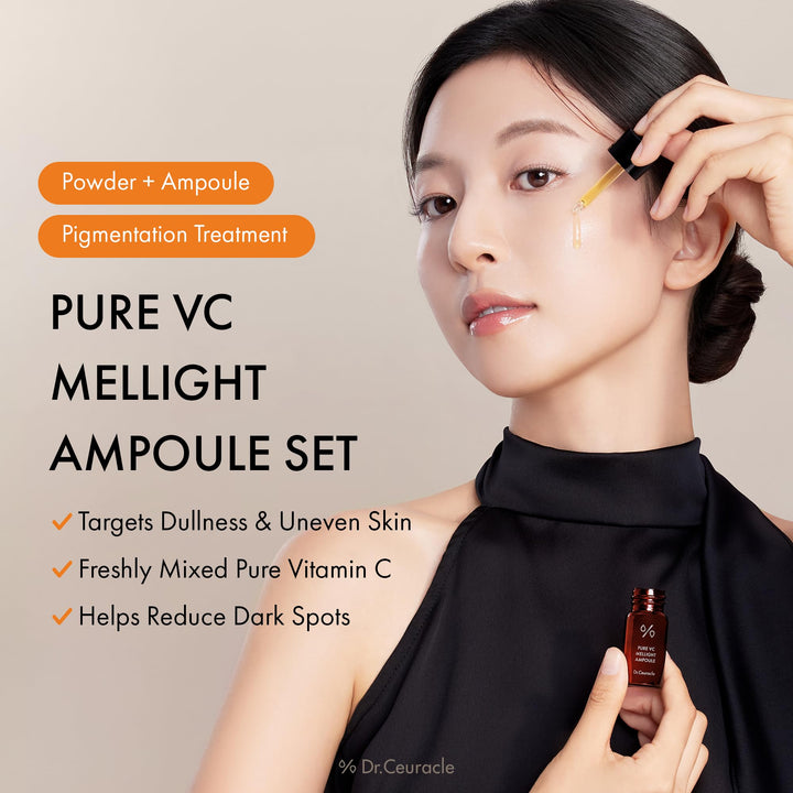 Dr.Ceuracle Vitamin C Powder 10% Ampoule, Pure VC Mellight Essence
