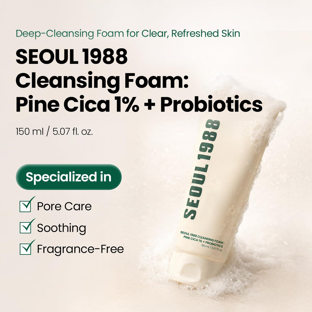 K-SECRET Seoul1988 Cica Cleansing Foam, 5.07 fl oz