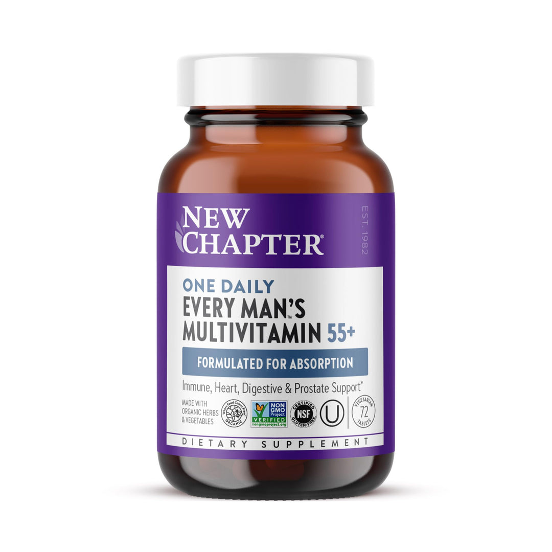 New Chapter Men's Multivitamin 55+, 1 Daily, 1 Count