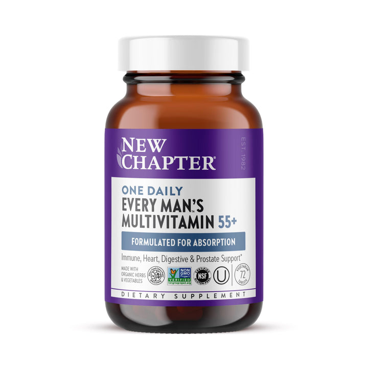 New Chapter Men's Multivitamin 55+, 1 Daily, 1 Count