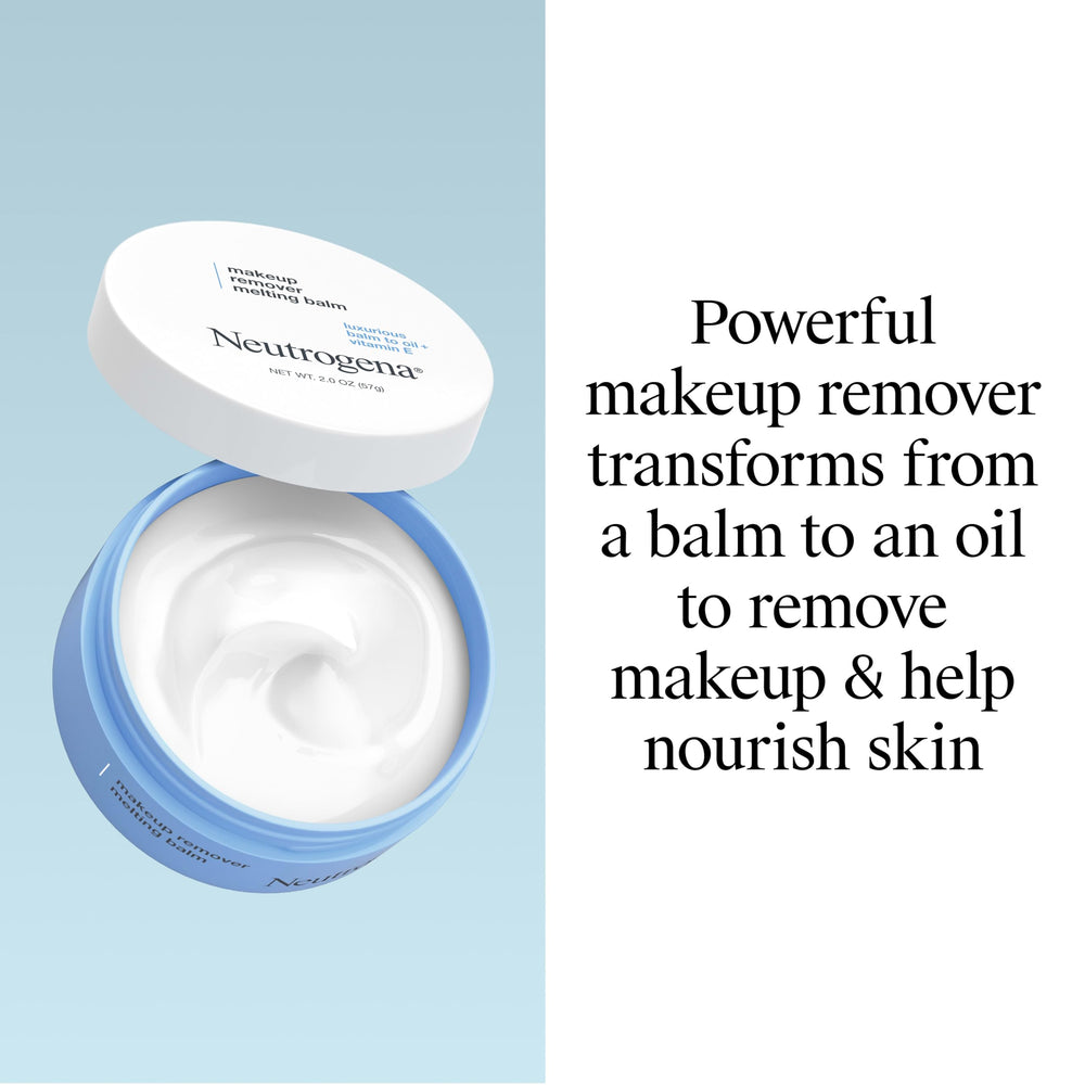 Neutrogena Makeup Remover Melting Balm, Fragrance-Free, 2 oz