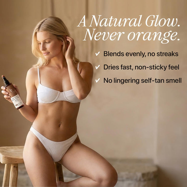 Beauty by Earth Self Tanner Spray, Fair to Medium