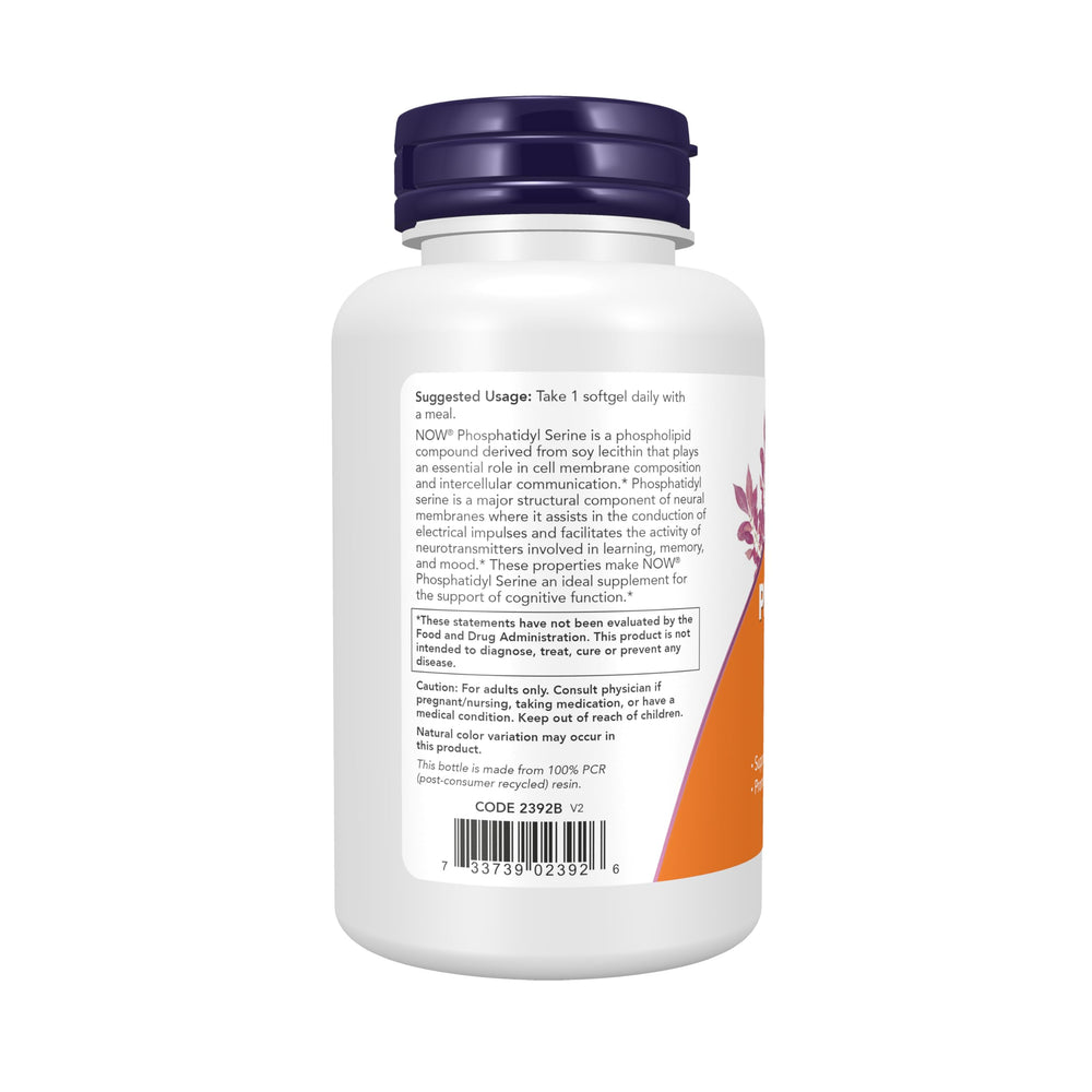 NOW Phosphatidyl Serine 300 mg, Extra Strength, 50 Count