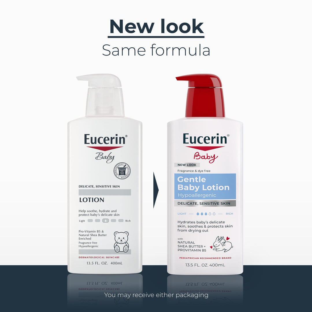 Eucerin Baby Body Lotion, Fragrance Free, 13.5 fl oz