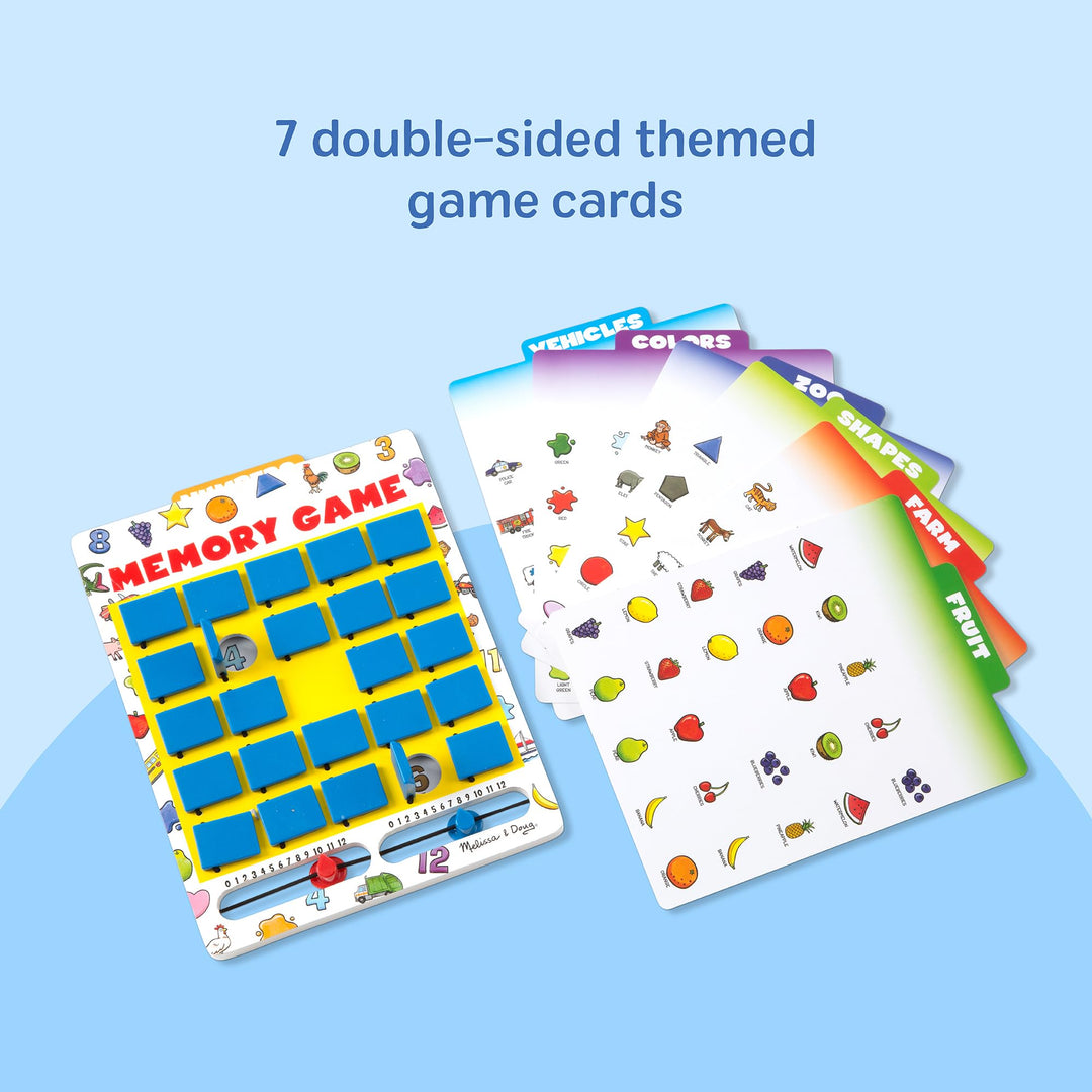 Melissa & Doug Flip to Win Travel Memory Game, Multi, 7 Count