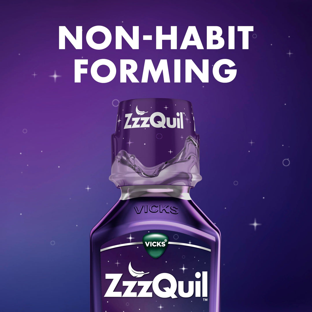 Vicks ZzzQuil Liquid Warming, Berry Flavor, 24 fl oz