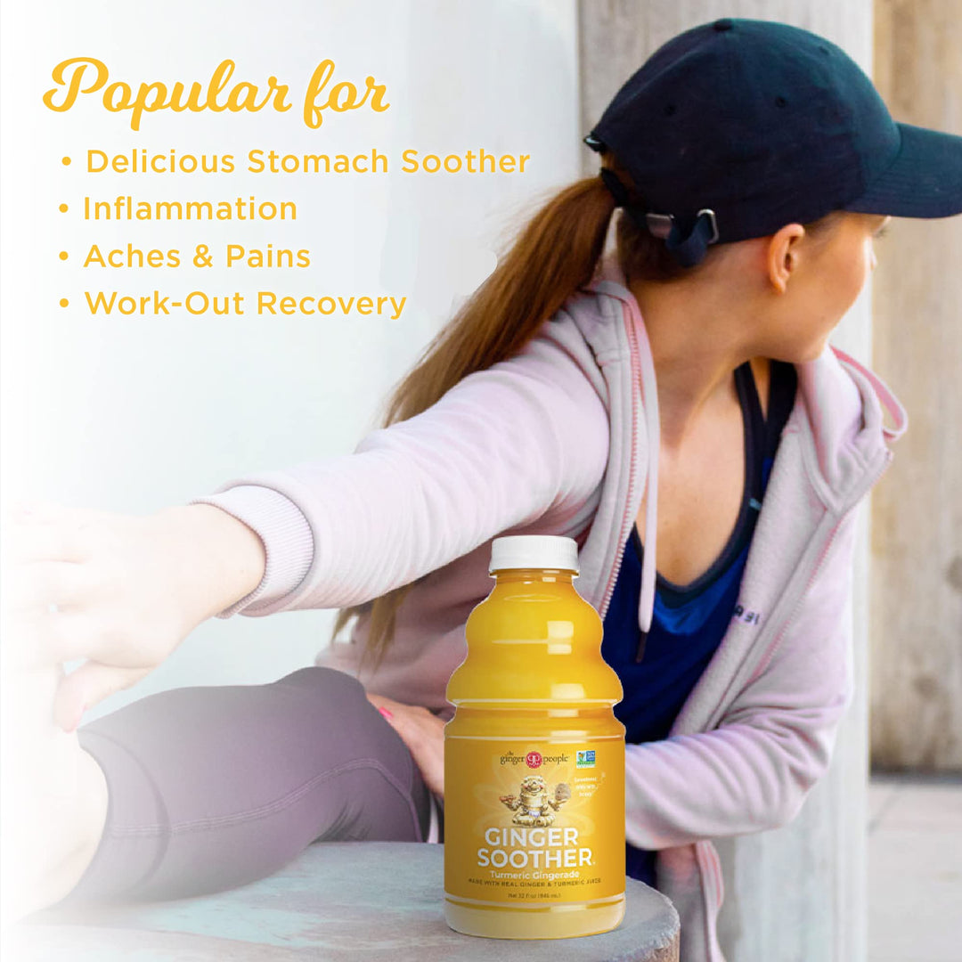 The Ginger People Ginger Soother Turmeric Gingerade, 32 oz