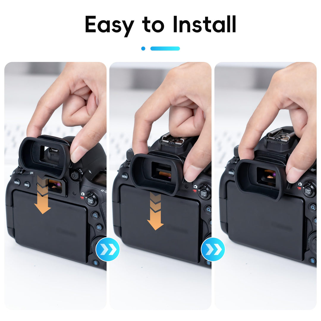 Kiorafoto Soft Silicone Camera Viewfinder Eyecup for Canon EOS