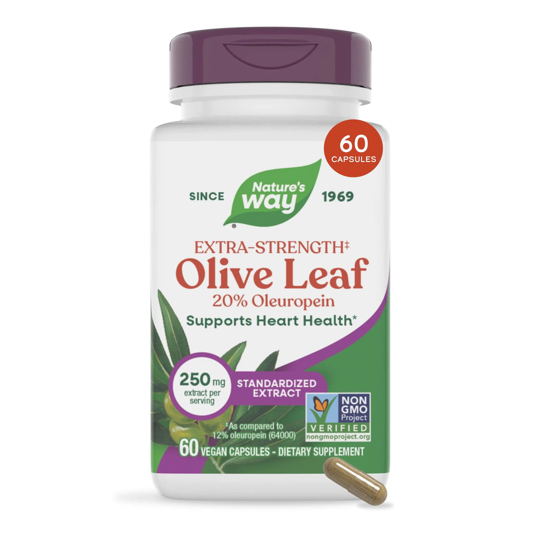 Nature's Way Olive Leaf Extract, 250 mg, 60 Count