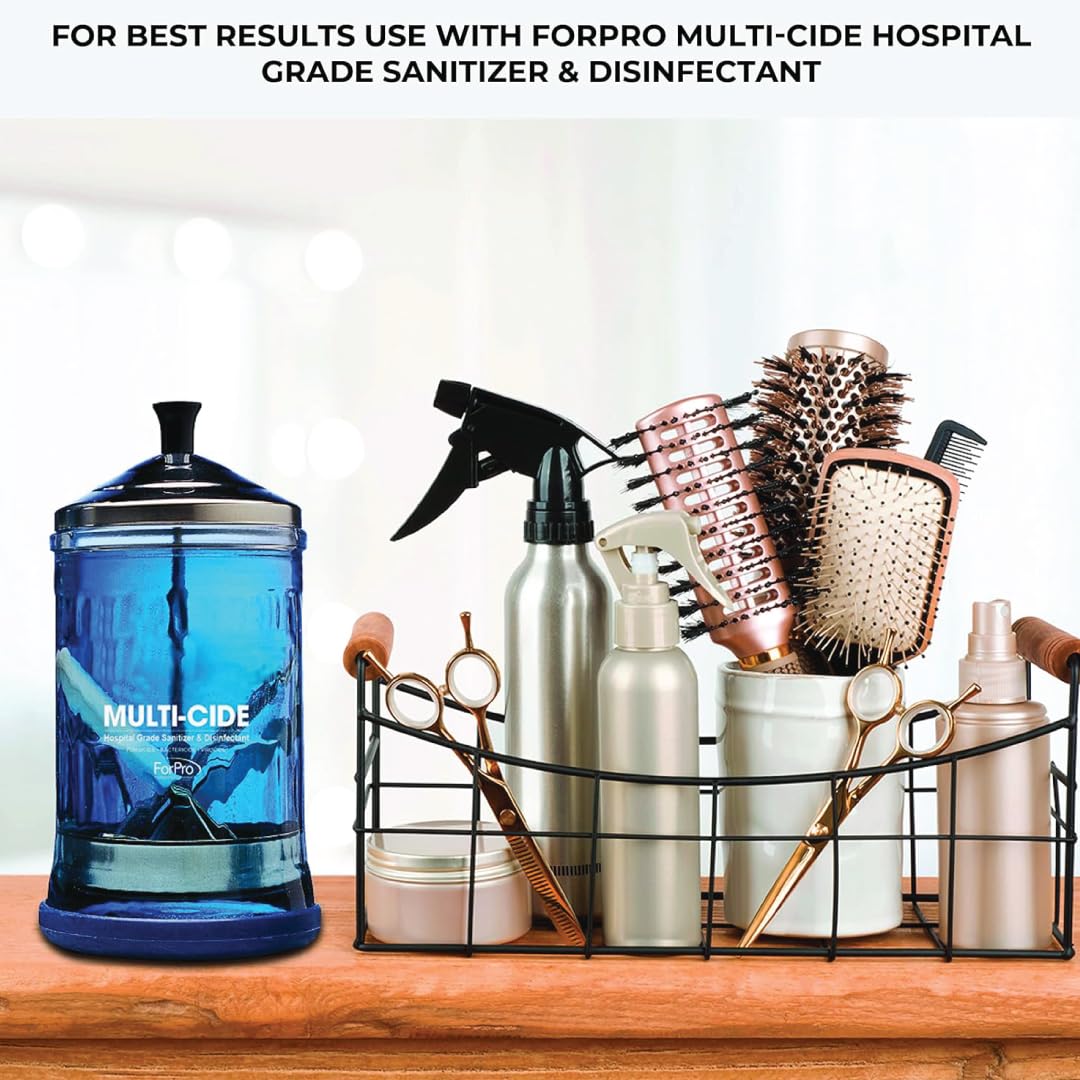 ForPro Professional Collection Multi-Cide Midsize Disinfecting Jar, 21 oz