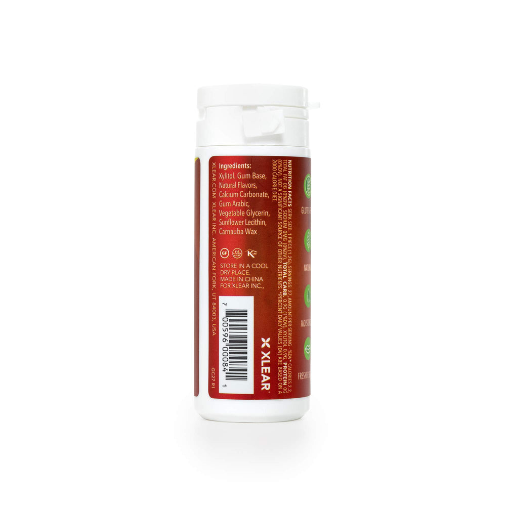 Xlear Spry Chewing Gum, Cinnamon, 30 Count